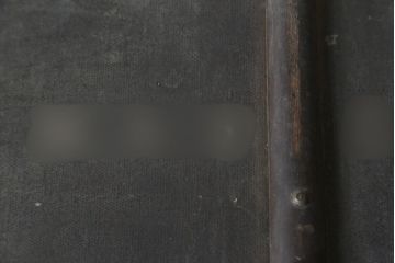 和製アンティーク　ディスプレイとしてもおすすめのレトロな船トランク(舟トランク、ブランケットボックス、トランクテーブル、センターテーブル、ローテーブル、サイドテーブル、ディスプレイ雑貨、収納箱、店舗什器)(R-079526)