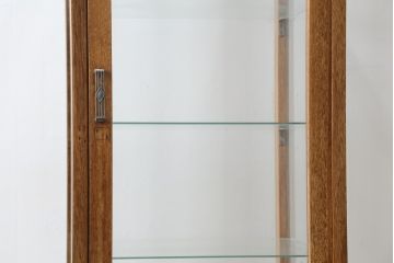 和製アンティーク　昭和レトロな懐かしさ漂うパン屋さんのGケース(パンケース、キャビネット、ガラスケース、コレクションケース、ディスプレイケース、ショーケース、飾り棚、陳列棚、店舗什器)(R-079527)