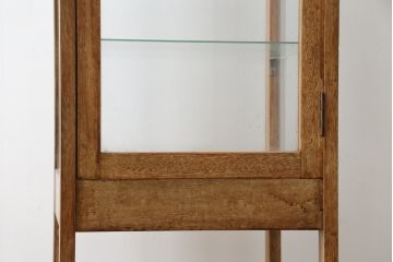 和製アンティーク　昭和レトロな懐かしさ漂うパン屋さんのGケース(パンケース、キャビネット、ガラスケース、コレクションケース、ディスプレイケース、ショーケース、飾り棚、陳列棚、店舗什器)(R-079527)
