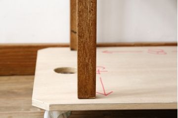 和製アンティーク　昭和レトロな懐かしさ漂うパン屋さんのGケース(パンケース、キャビネット、ガラスケース、コレクションケース、ディスプレイケース、ショーケース、飾り棚、陳列棚、店舗什器)(R-079527)