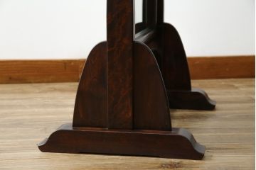 中古　松本民芸家具　シンプルながら品の良い佇まいが魅力のD型姿見(スタンドミラー、鏡)(定価約14万8千円)(R-079536)