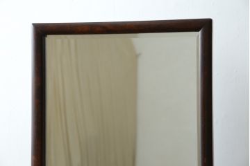 中古　松本民芸家具　シンプルながら品の良い佇まいが魅力のD型姿見(スタンドミラー、鏡)(定価約14万8千円)(R-079536)
