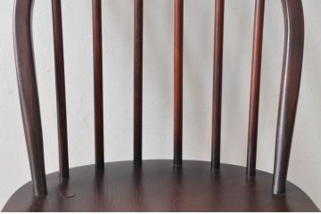 イギリスビンテージ　ERCOL(アーコール)　落ち着いた色味とシンプルなデザインが魅力的なフープバックチェア(ダイニングチェア、ウィンザーチェア、ウインザーチェア、ワークチェア、板座チェア、椅子、イス、ヴィンテージ、英国、北欧)(R-079548)