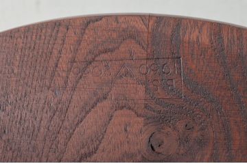 イギリスビンテージ　ERCOL(アーコール)　落ち着いた色味とシンプルなデザインが魅力的なフープバックチェア(ダイニングチェア、ウィンザーチェア、ウインザーチェア、ワークチェア、板座チェア、椅子、イス、ヴィンテージ、英国、北欧)(R-079548)