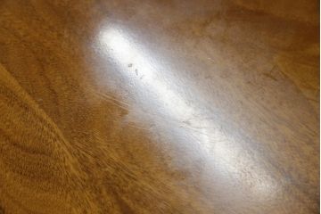 中古　アメリカ　高級輸入家具　DECCA(デッカ)　天板下収納付き　高級感のある美しい木目が魅力の大型ラウンドテーブル(丸テーブル、円卓、6人掛け、6P、食卓、ダイニングテーブル)(定価約110万円)(R-079550)