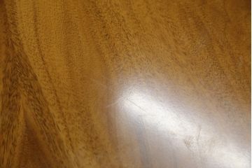 中古　アメリカ　高級輸入家具　DECCA(デッカ)　天板下収納付き　高級感のある美しい木目が魅力の大型ラウンドテーブル(丸テーブル、円卓、6人掛け、6P、食卓、ダイニングテーブル)(定価約110万円)(R-079550)
