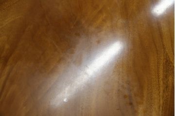中古　アメリカ　高級輸入家具　DECCA(デッカ)　天板下収納付き　高級感のある美しい木目が魅力の大型ラウンドテーブル(丸テーブル、円卓、6人掛け、6P、食卓、ダイニングテーブル)(定価約110万円)(R-079550)