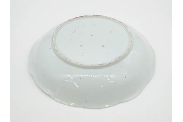 江戸期　古伊万里　染付　富士山・山水図　約29cm　9.5寸　落ち着いた佇まいを感じる大皿(風景、海、和皿、和食器、九寸五分)(R-079556)