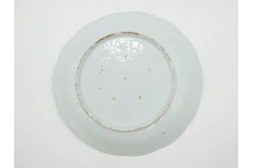 江戸期　古伊万里　染付　富士山・山水図　約29cm　9.5寸　落ち着いた佇まいを感じる大皿(風景、海、和皿、和食器、九寸五分)(R-079556)