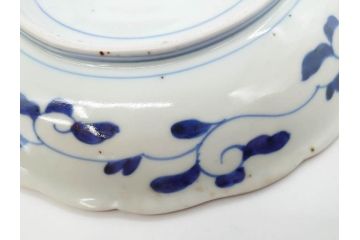 太明成化年製　上手物　古伊万里　赤絵　色絵　染錦　約22cm　7.2寸　金彩が豪華で美しい中皿2枚セット(菊、花、和皿、和食器、七寸二分)(R-079558)