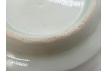 江戸期　古伊万里　染付　清淑な雰囲気を感じられるお猪口5客セット(金彩、ちょう、蝶、花、蕎麦猪口、酒器、おちょこ、御猪口、湯呑み、湯のみ、和食器)(R-079564)