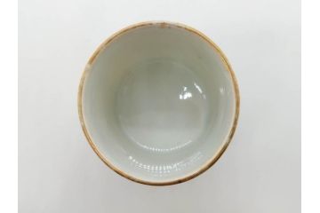 江戸期　古伊万里　染付　緻密な絵付けが美しいお猪口7客セット(金彩、ちょう、蝶、花、蕎麦猪口、酒器、おちょこ、御猪口、湯呑み、湯のみ、和食器)(R-079565)