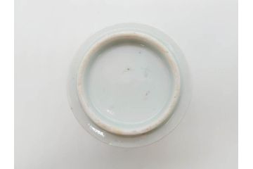 江戸期　古伊万里　染付　緻密な絵付けが美しいお猪口7客セット(金彩、ちょう、蝶、花、蕎麦猪口、酒器、おちょこ、御猪口、湯呑み、湯のみ、和食器)(R-079565)
