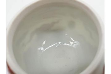 明治期　九谷焼　赤絵　金彩　鳳凰図　厳かな風格のある急須(鳥、雲文、和食器、水注、茶道具、茶器、水指、水差)(R-079566)
