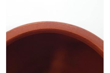 嘉慶年製　時代物　中国　唐物　朱泥　柔らかな土の温かみを感じる急須(茶注、煎茶道具、茶道具、茶器)(R-079567)