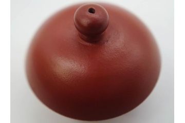 嘉慶年製　時代物　中国　唐物　朱泥　柔らかな土の温かみを感じる急須(茶注、煎茶道具、茶道具、茶器)(R-079567)