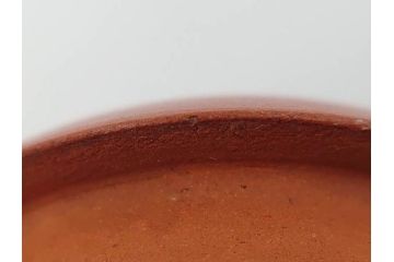 嘉慶年製　時代物　中国　唐物　朱泥　柔らかな土の温かみを感じる急須(茶注、煎茶道具、茶道具、茶器)(R-079567)