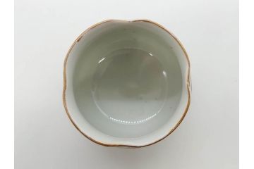 明治期　伊万里　肥蝶山　栞岳造　独創的な亀のデザインが目を引く茶器セット(金彩、天清鶴能高、急須、湯冷まし、湯飲み5客、塩笥茶碗、かめ、カメ、磁器、茶道具)(R-079569)