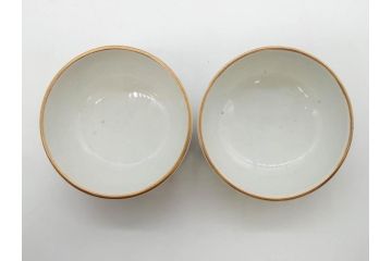明治期　伊万里　肥蝶山　栞岳造　独創的な亀のデザインが目を引く茶器セット(金彩、天清鶴能高、急須、湯冷まし、湯飲み5客、塩笥茶碗、かめ、カメ、磁器、茶道具)(R-079569)