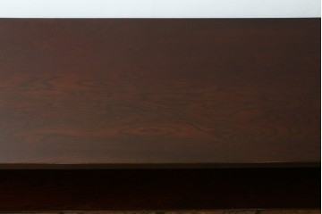 和製ヴィンテージ　欅(ケヤキ)材　雅なデザインの脚付き茶棚　(R-079577)