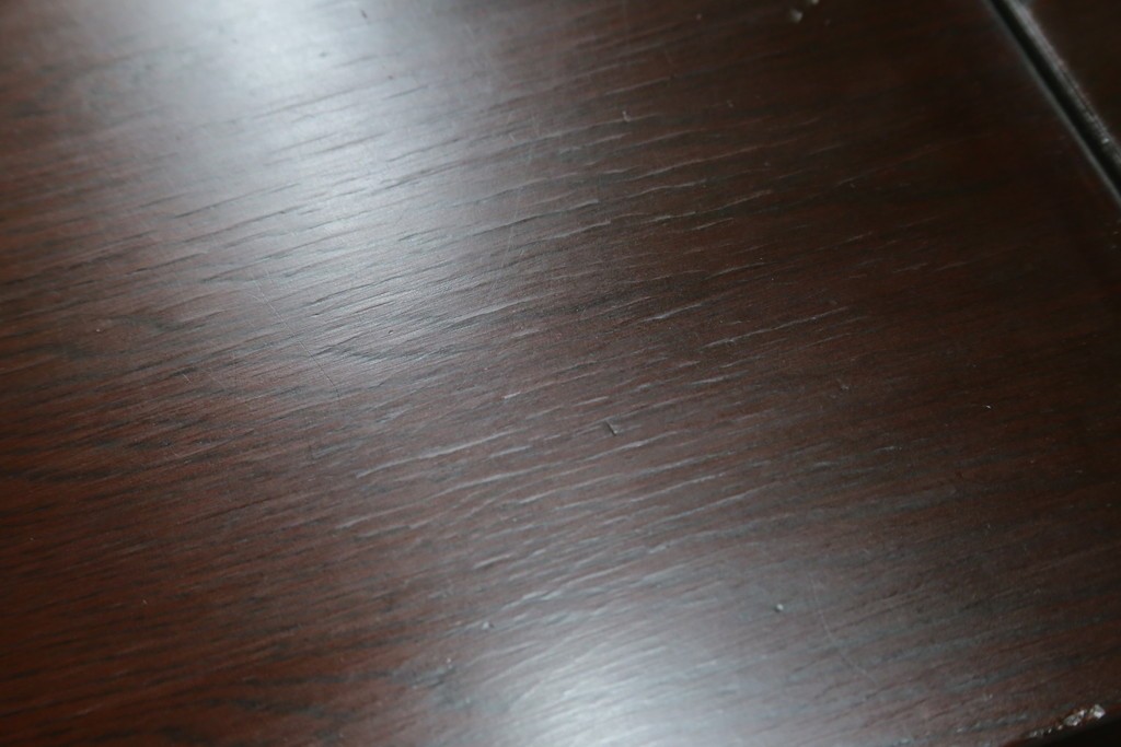 和製ヴィンテージ　欅(ケヤキ)材　雅なデザインの脚付き茶棚　(R-079577)