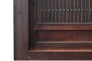和製アンティーク　京都産　六尺　シックな雰囲気あふれる水屋箪笥(京水屋、食器棚、収納棚、キャビネット、重ね戸棚)(R-079581)