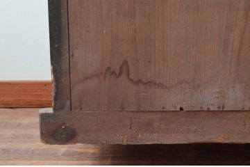 和製アンティーク　京都産　六尺　シックな雰囲気あふれる水屋箪笥(京水屋、食器棚、収納棚、キャビネット、重ね戸棚)(R-079581)