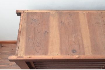 和製アンティーク　京都産　六尺　シックな雰囲気あふれる水屋箪笥サイドボード(京水屋、食器棚、収納棚、サイドキャビネット、戸棚)(R-079583)