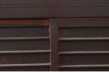 和製アンティーク　京都産　六尺　シックな雰囲気あふれる水屋箪笥サイドボード(京水屋、食器棚、収納棚、サイドキャビネット、戸棚)(R-079583)
