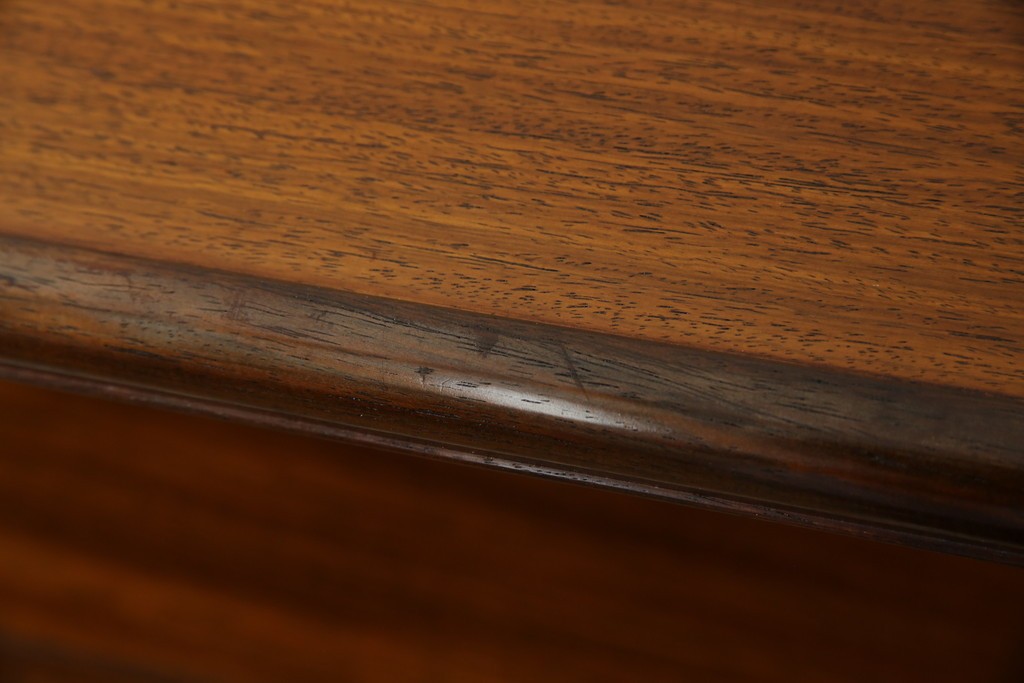 和製ビンテージ　美品!!　力峯作　総紫檀(シタン)材　内部桐(キリ)材　引き出し8杯付きで収納力も抜群の飾り棚　定価推定約60万円　(R-079588)