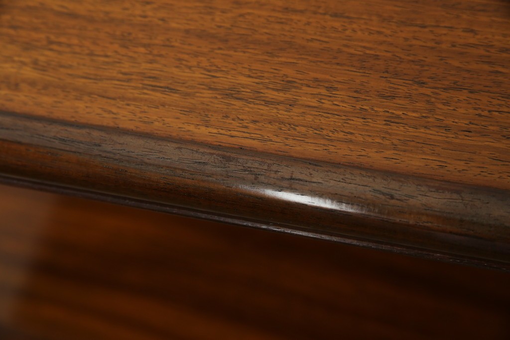 和製ビンテージ　美品!!　力峯作　総紫檀(シタン)材　内部桐(キリ)材　引き出し8杯付きで収納力も抜群の飾り棚　定価推定約60万円　(R-079588)