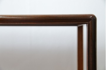 和製ビンテージ　美品!!　力峯作　総紫檀(シタン)材　内部桐(キリ)材　引き出し8杯付きで収納力も抜群の飾り棚　定価推定約60万円　(R-079588)