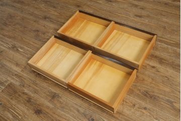中古　美品　松本民芸家具　シックな空間づくりが叶うG-2型面取り食器棚(カップボード、収納棚、戸棚、飾り棚、本箱、ブックケース、本棚、書棚、ブックシェルフ、キャビネット)(定価約62万円)(R-079593)