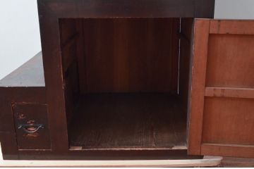 和製アンティーク　和モダンテイストのお部屋づくりにおすすめの小振りな階段箪笥(和たんす、収納タンス、整理箪笥、引き出し)(R-079595)