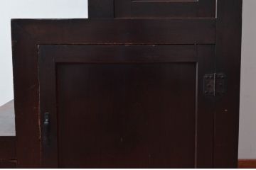 和製アンティーク　和モダンテイストのお部屋づくりにおすすめの小振りな階段箪笥(和たんす、収納タンス、整理箪笥、引き出し)(R-079595)