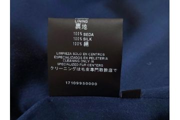 スペイン　LOEWE(ロエベ)　羊革　サイズ46　ラムレザージャケット(シープスキン、アウター、メンズ、男性、黒、ブラック、皮製品、裏地付き)(R-079598)