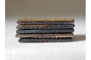 明治期　古銭　明治二分判金5点セット(金貨、硬貨、コイン、日本)(R-079608)