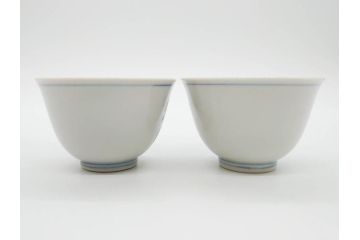 山田義明(号龍山)　九谷焼　花鳥図　約9cm　2.8寸　豊かな色彩が美しい汲出碗5客セット(牡丹、ぼたん、茶器、煎茶道具、湯のみ、湯呑み、共箱付き、和食器、裏印、二寸八分)(R-079610)