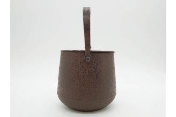 明治44年　三巌堂　未使用　南部　大同生命記念　時を重ねた趣のある南部鉄瓶(三厳堂、湯沸、湯瓶、茶道具、茶器)(R-079614)