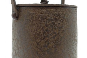 明治44年　三巌堂　未使用　南部　大同生命記念　時を重ねた趣のある南部鉄瓶(三厳堂、湯沸、湯瓶、茶道具、茶器)(R-079614)