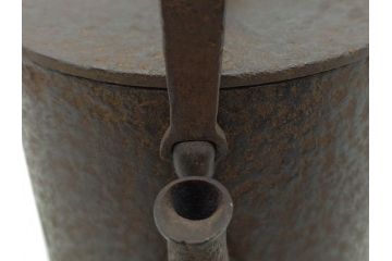 明治44年　三巌堂　未使用　南部　大同生命記念　時を重ねた趣のある南部鉄瓶(三厳堂、湯沸、湯瓶、茶道具、茶器)(R-079614)