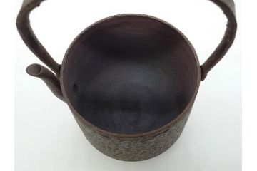 明治44年　三巌堂　未使用　南部　大同生命記念　時を重ねた趣のある南部鉄瓶(三厳堂、湯沸、湯瓶、茶道具、茶器)(R-079614)