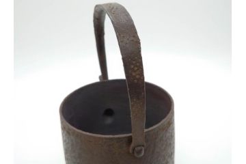 明治44年　三巌堂　未使用　南部　大同生命記念　時を重ねた趣のある南部鉄瓶(三厳堂、湯沸、湯瓶、茶道具、茶器)(R-079614)