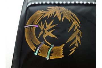大正〜昭和初期　金蒔絵　松竹梅　雅な佇まいの文箱(木製、硯箱、小物入れ、漆器、手許箱、書道具)(R-079615)