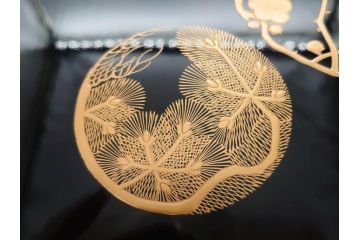 大正〜昭和初期　金蒔絵　松竹梅　雅な佇まいの文箱(木製、硯箱、小物入れ、漆器、手許箱、書道具)(R-079615)