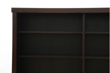 中古　美品　格子デザインが凛とした和を演出する水屋箪笥サイドボード(食器棚、戸棚、収納棚、サイドキャビネット)(R-079621)
