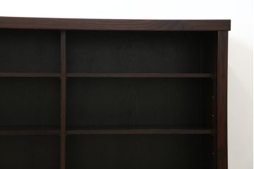 中古　美品　格子デザインが凛とした和を演出する水屋箪笥サイドボード(食器棚、戸棚、収納棚、サイドキャビネット)(R-079621)