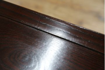 中古　美品　格子デザインが凛とした和を演出する水屋箪笥サイドボード(食器棚、戸棚、収納棚、サイドキャビネット)(R-079621)