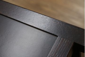 中古　美品　格子デザインが凛とした和を演出する水屋箪笥サイドボード(食器棚、戸棚、収納棚、サイドキャビネット)(R-079622)