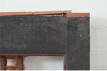 アンティーク建具　障子入り　和モダンな雰囲気を醸し出す升目(マス目)格子蔵戸1枚(引き戸、玄関戸、格子戸、障子戸)(R-079625)